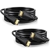 DoroJepi 8K HDMI Cable 10 FT 2-Pack, 48Gbps HDMI 2.1 Cable 10FT HDMI Cord Support 8K@60Hz, 4K@120...
