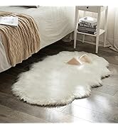 MIULEE Luxury Super Soft Fluffy Area Rug Faux Fur Sheepskin Rug Decorative Plush Shaggy Carpet fo...
