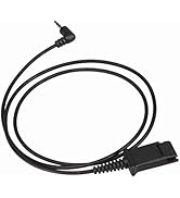 TruVoice 2.5mm Jack to QD Bottom Adapter Cable - Compatible/Replacement for Plantronics 2.5mm Por...