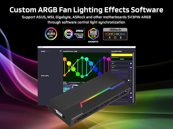 CUSTOMIZABLE ARGB FAN LIGHTING EFFECTS SOFTWARE