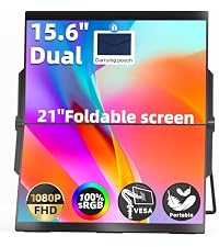 Ingnok Portable Monitor for Laptop,15.6'' 1080P, with Magnetic Case
