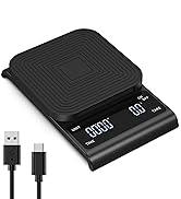 LOFICOPER Coffee Scale with Timer, Rechargeable Espresso Scale with Timer