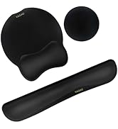 VAGAU Premium Keyboard Wrist Rest and Mouse Pad Wrist Support, Ergonomic Memory Foam Set for Offi...
