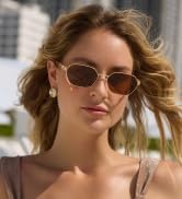 SOJOS Trendy Polarized Hexagon Sunglasses for Women Men, UV400 Retro Rectangle Shades SJ1238