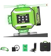 Huepar 2026 New Electronic Self Leveling Laser Level, 4x360° Green Cross Line Laser Tool, ±1/18" ...