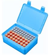 Battery Organizer Storage Box, Garage Case Holder for 24* AA, 30* AAA Batteries (Bag Not Include ...