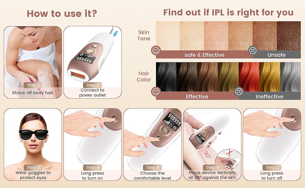 light hair removal devices