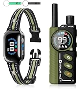 2-in-1 Bark &amp; Shock Collar - Color Screen Dog Training Collar with Beep/Vibration/Shock/Anti Bark...