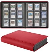 Migitec 9-Pocket Toploader Binder, Holds 360 3" x 4" Rigid Card Holders, Top Loader Collection Di...
