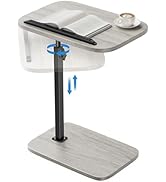 HUANUO Adjustable TV Tray, Height Adjustment TV Trays with 360° Swivel and 90° Tilt, Sturdy &amp; Mul...