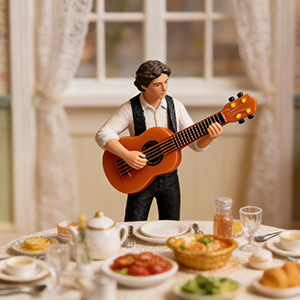 Dollhouse Mini Guitars Models