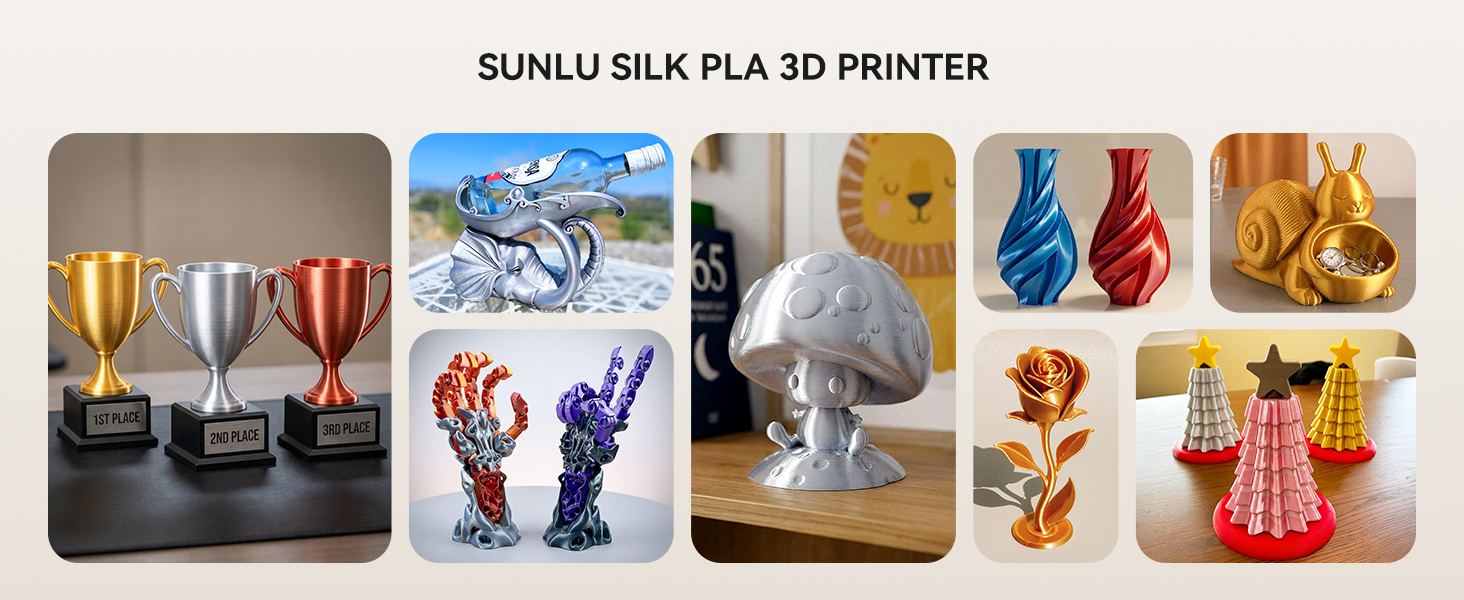 sunlu silk pla filament bundle