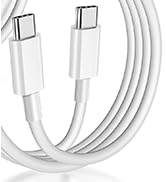 USB C to USB C Cable (6FT, 2Pack),Type-C 60W Woven Fast Charging Cord Long for iPhone 17/16/15 Pr...
