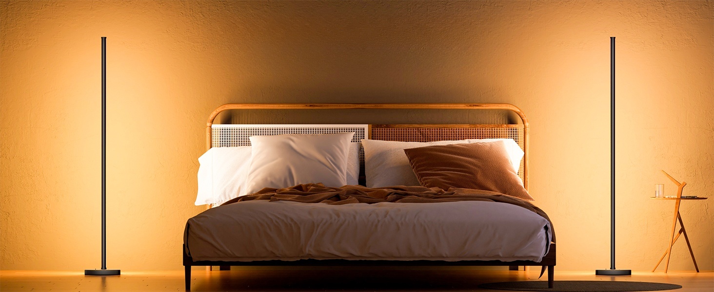 warm white color floor lamp