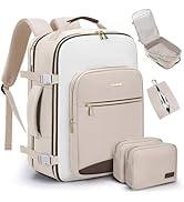 LOVEVOOK 40L Carry on Backpack for Women &amp; Men with 3 Packing Cubes, Large Travel Backpack for Ai...