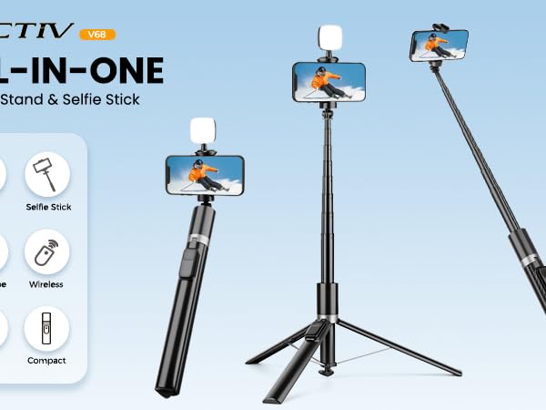 phone tripod & selfie stick tripod