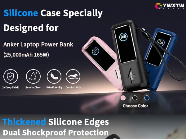 anker laptop 25000mah charger power bank case
