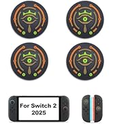 Thumb Grips Caps for Nintendo Switch 2 (2025), 4 Pcs Silicone Switch 2 Joystick Caps Soft Joy Con...