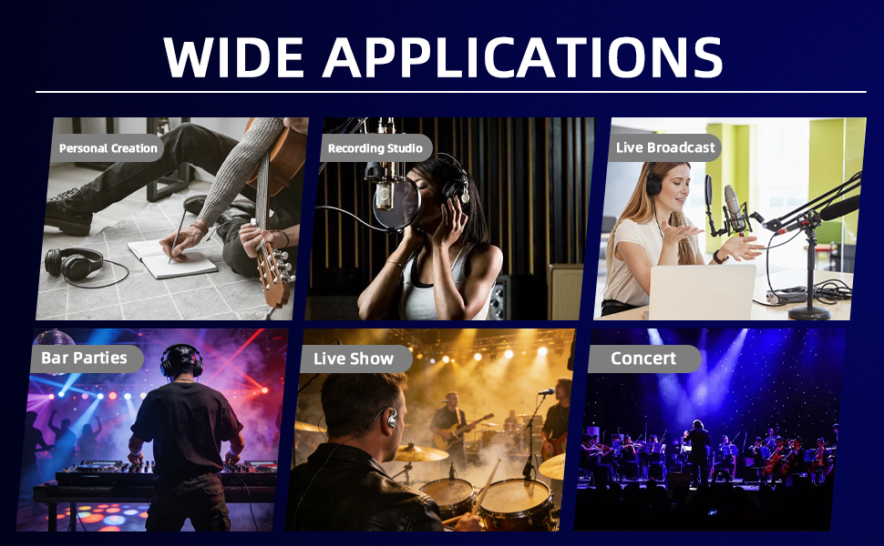 Headphone Amplifier for Guitar Keyboardists Drummers Musicians