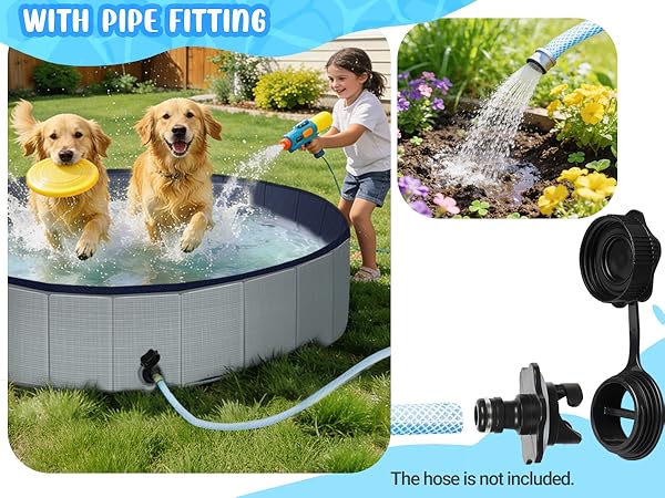 Can be connected to a water pipe for use