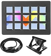 Yunseity LCD Custom Keyboard, 15 Keys, One Key Operation, Powerful Plugins, Hotkey Operation, LCD...