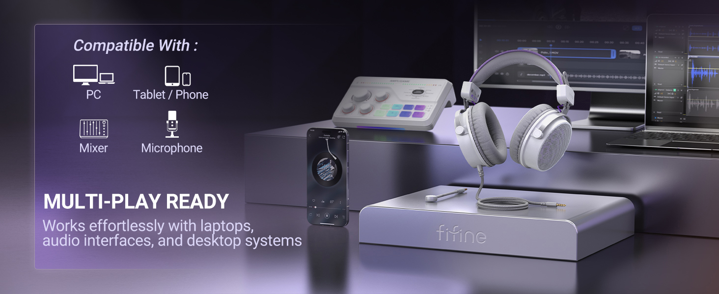 FIFINE AMPLITANK HD18 LITE-WP Open Back Monitor Headphones compatibility