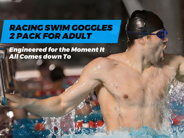 racing swimming goggles for adult