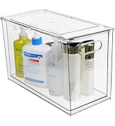Shopwithgreen Refrigerator Organizer Bins with Pull-out Drawer, Drawable Clear Fridge Drawer Orga...