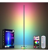OIYN Corner Floor Lamp, RGBICW LED Corner Lamp with 1300lm Smart Modern Floor Lamp,App &amp; Remote C...