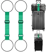 4 Pack Add A Bag Luggage Straps - Elastic Travel Bungees for Attaching Purses &amp; Bags to Suitcase ...