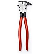 Crescent Dipped Handle, Heavy-Duty Solid Joint Fence Tool Pliers - Premium Wire Cutter &amp; Staple P...