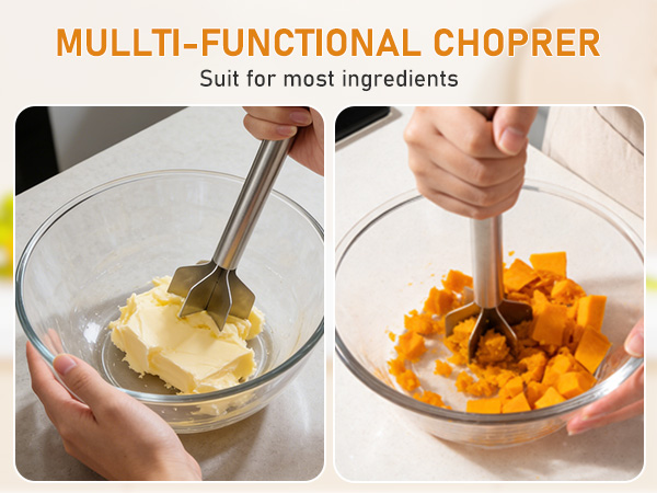 Stainless Steel Meat Chopper &amp; Masher