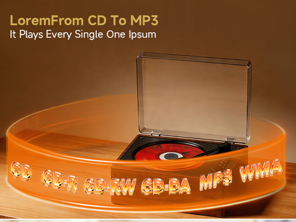 cd player for home retro vintage portable with bluetooth speakers desktop small gift kid battery
