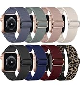 Brigtlaiff 8 Pack Bands Compatible with Apple Watch Band 38mm 40mm 41mm 42mm 44mm 45mm 46mm 49mm ...