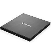 Verbatim Ultra HD 4K CD DVD Blu-ray Writer USB 3.2 GEN 1 USB-C Connectivity Slim Brushed Metal En...
