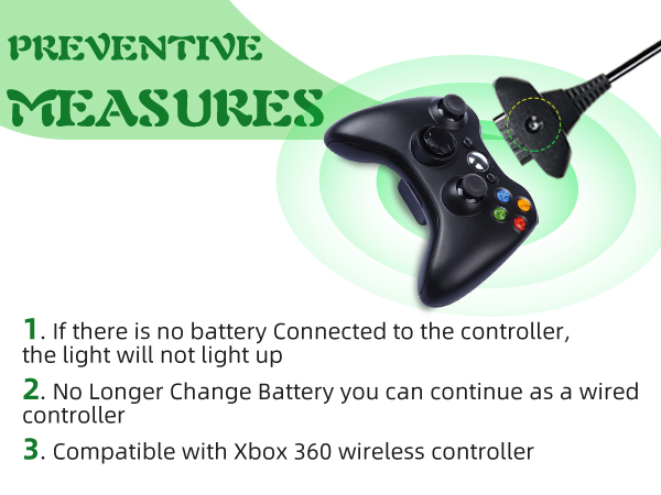 Compatible with Xbox 360 wireless controller