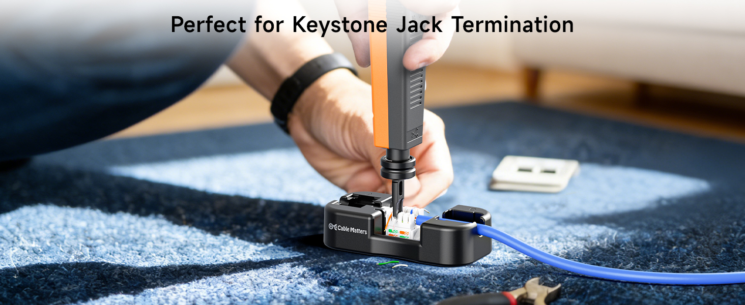 Cable Matters 110 Punch Down Tool with 110 Blade, Ethernet PunchDown Tool, Keystone Punch Down