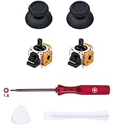 Mcbazel 7 in 1 Joystick Repair Kit for PS5 Controller, 3D Analog Joystick Thumb Sticks Replacemen...