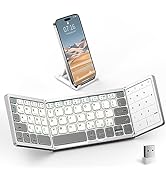 Artciety Foldable Bluetooth Keyboard, Folding Portable Wireless Keyboard with Touchpad Numeric Ke...