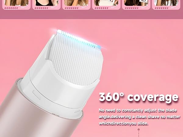 Bikini Trimmer for Women,Shaver with Dual Heads for Body Pubic Hair
