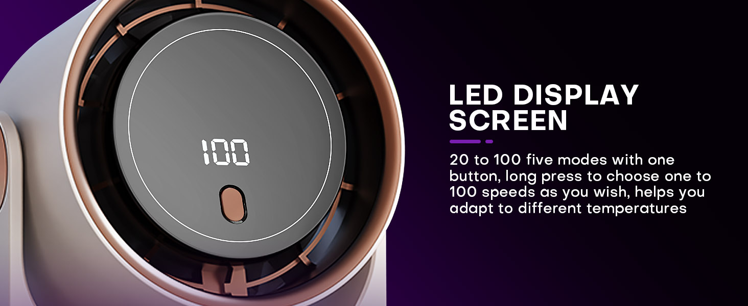 desk fan led display