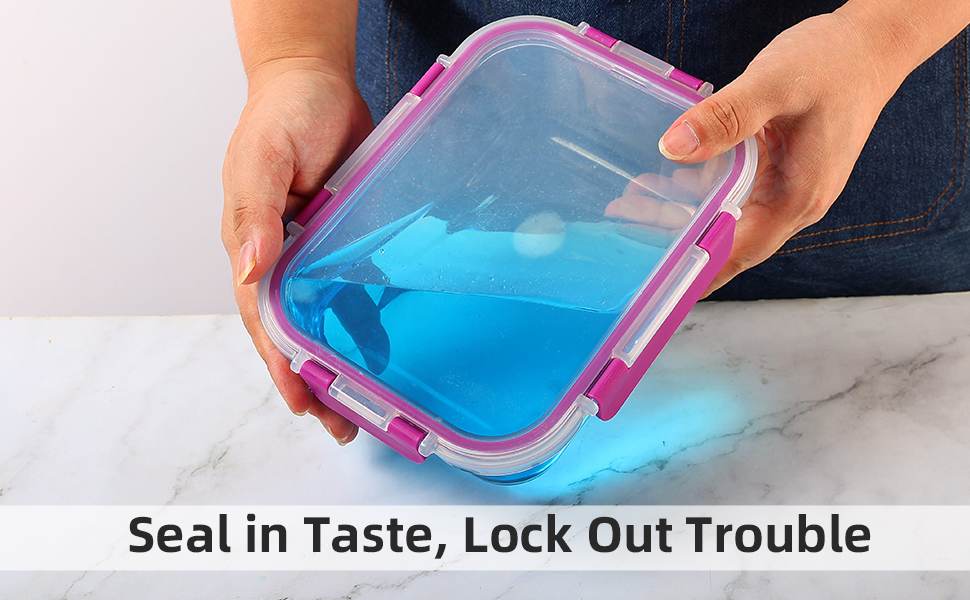 12 Piece Meal Prep Glass Containers Set