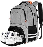 Ytonet Gym Backpack For Men Women, Travel Backpack With Shoe Compartment USB Charging Port, Water...