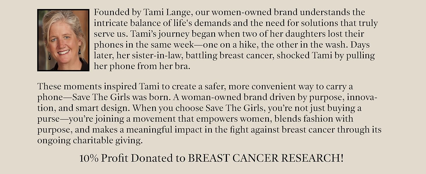 STG CEO Story. Tami Lange. Savethegirls story. Brand. About Us.