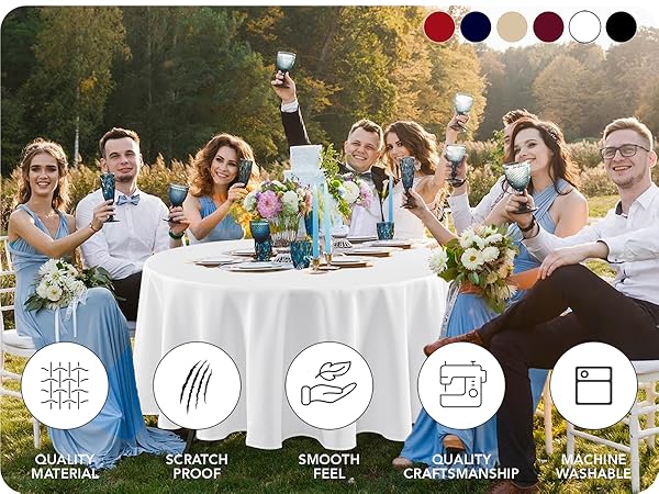 white table cloth