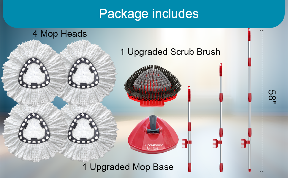 4 mop set