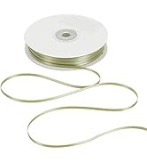 HUIHUANG Solid Color Satin Ribbon 1/8 inch x 100 Yards Roll Ribbon Double Faced for Crafts Gift W...