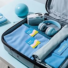 Dental floss in the suitcase