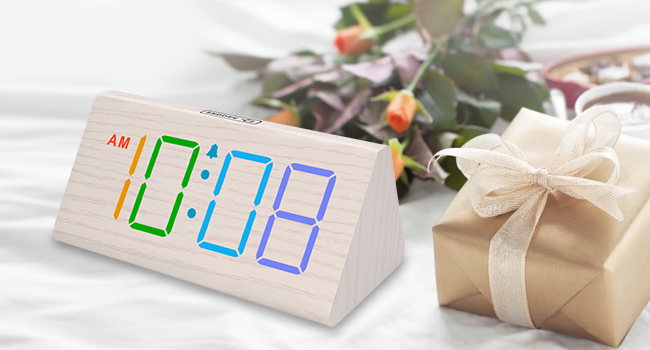 rgb alarm clock large numbers