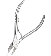 Heavy Duty Podiatrist Toenail Clippers for Thick and Ingrown Nails, Hand Forged Stainless Steel T...